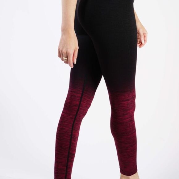 CODEFIT Yoga PowerFlex Dryfit L/XL Wine Ombre Compression Legging - Picture 2 of 6